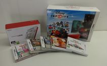 Nintendo 2DS Konsole & Disney Infinity Bundle x5 Spiele Handheld weiß rot Lot