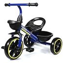 KRIDDO Kids Tricycles Age 24 Month to 4 Years, Toddler Kids Trike for 2.5 to 5 Year Old, Gift Toddler Tricycles for 2-4 Year Olds, Trikes for Toddlers, Blue