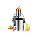 BJDST Juicer, Juicer Machine, 3 Speed Centrifugal juicers Whole Fruit and Vegetable, Powerful Juice Extractor Stainless Steel with Anti drip Function, Easy to Clean Free, 1.5 Litre, 300 Watt
