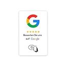 Google Bewertungskarten mit NFC (WIR RICHTEN IHRE KARTE FÜR SIE EIN) Erhalten sie mehr Rezensionen (Weiß)