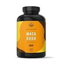 Maca Kapseln Gold 20:1 hochdosiert - 8000 mg PRO Kapsel (200 Stück) Premium Maca Extrakt reich an Eisen & Kalium - Vegan, Laborgeprüft, Deutsche Produktion - TRUE NATURE®