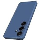 Nainz Back Cover for Samsung Galaxy A55 5G | Matte Soft Silicon Flexible | Camera Bump Protection | All Side Shock Proof Rubberised Back Case Cover for Samsung Galaxy A55 5G (Blue)