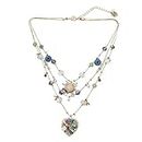 Betsey Johnson Woven Heart Layered Necklace