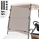 10L0L Golf Cart Windshield, Folding EZGO TXT Windscreen, Thick Golf Cart Windscreen kit, Upgrade Polycarbonate (PC) High Strength Impact Resistance, Fits EZGO TXT 1995-2013