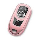 Tengare Buick Key Fob Cover Car Key Protector Case Key Chain Holder Accessories Pink