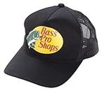 Bass Original Fishing Pro Trucker Hat Mesh Cap - Adjustable Snapback [Black]