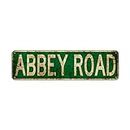 Retro Metal Tin Signs Instagram Style Abbey Road Street Signs Amusement Park Scenic Retro Road Signs Country Retro Metal Wall Man Cave 4x16 inches Metal Signs Decorative Signs