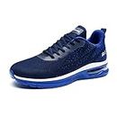 JARLIF Men's Air Running Tennis Shoes Fashion Sneakers Comfortable Walking Sports Gym Non Slip Shoes (Size 10, Blue)