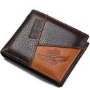 Billeteras plegables minimalistas de cuero genuino para hombre bloqueo RFID delgadas para hombre billetera
