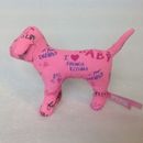 Victoria's Secret PINK Dog I LOVE FRENCH KISSING Collectable 8" Plush Graffiti