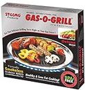 GASOGRILL Gas O Grill Aluminum Non-Stick Smokeless Indoor Tandoor Gas O Grill, Multi-Functional Cook Top Bbq Grill, 14 Inches Black (Deluxe)