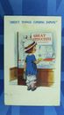 Postal de cómic inglés Saucy AE Arthur 1924 tienda de lencería frente grandes reducciones
