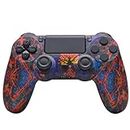 Wireless Controller for PS4, with USB Cable/Dual Vibration/6-Axis Motion Control/3.5mm Audio Jack/Multi Touch Pad/Share Button, Game Controller Compatible with PS4/Slim/Pro/PC, Spider Graffiti