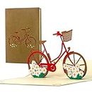 Bicycle Tour, Birthday Card Original for Women, Best Friend, Pop Up Card 3D, Gift Idea, Gift Voucher, T19