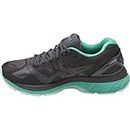 ASICS Women's Gel-Nimbus 19 Lite-Show Running Shoe, Dark Grey/Black/Reflective, 6 Medium US