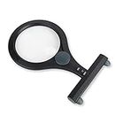 Carson LC-15 LumiCraft LED Lighted Hands-Free 2x Magnifier with 4x Spot Lens, Black