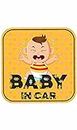 CVANU Baby On Board Kids Safety Warning Window Sign Sticker for Car PVC Vinyl CV17 (Pack of 2)(3)