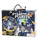 JPMD Rompecabezas de mapa del Mundo/planetas del espacio 3D, juguetes de Madera para niños, educación de aprendizaje temprana para niños, rompecabezas del mapa del Mundo