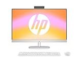 HP All-in-One Desktop-PC | 27" FHD Display | AMD Ryzen 3 7320U | 8 GB DDR5 RAM | 512 GB SSD | AMD Radeon-Grafikeinheit | Windows 11 Home | Weiß