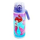 Home Tune Kids Water Drinking Bottle (680ml) - Tritan BPA Free, Wide Mouth, Auto Flip Cap, Secure Lock, Easy Open, Lightweight, Leak-Proof Time Marker Water Bottle For Girls & Boys - Mermaid
