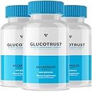 (3 Pack) Gluctotrust, Glucotrust Reviews, Glucotrust Canada, Glucotrust Capsules, Blood Sugar Control Health, Glucotrust Blood Sugar Balance, Blood Sugar and Blood Pressure (180 Capsules)