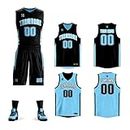 Personalize Your Own Reversible Basketball Jersey Uniform Custom Name and Number for Men/Women/Youth