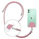 Takyu Cell Phone Lanyard for Women, Universal Phone Lanyard Compatible with for Phone Xs Max XR X 8 8 Plus 7 7 Plus 6 6 Plus 5 5s 5c se, Huawei, Galaxy S7 S6 S8, Note 6 5, LG, Nexus(Pink)