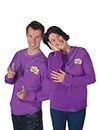 The Wiggles Purple Lachy Wiggle Adult Top, Long Sleeve Shirt for Adults, Perfect Collecting