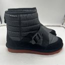 Bearpaw Connor Mens Boots Black Suede Sheepskin Lined All Weather Boots Size 9