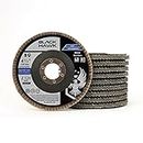 BHA Grinding & Sanding Flap Discs T29 4-1/2" x 7/8" (120 Grit) - 10 Pack