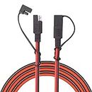 AsanWise SAE extension cord SAE adapter cable Automotive Extension Wire 3m/9.84ft 16AWG SAE to SAE 2 Pin Quick Connect/Disconnect Extension Wire Harness with Dust Cap Bracket