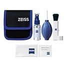 ZEISS Lens Cleaning Kit with 1 oz Bottle Lens Cleaning Fluid, 10 Moistened Wipes, Cleaning Brush, Air Blaster, Microfiber Cloth, and Case for Coated Lenses, Binoculars, Scopes, Cameras, and Glasses