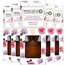 BOTANICA by Air Wick Island Rose and African Geranium Reed Diffuser, 80 ml (Pack of 5)