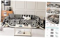  Durable Boho Geometric Sofa Covers Dogs Large Size(71" X118") Aa-bohemia-black