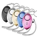 5 Pack 140DB Personal Security Alarm, Safesound Personal Alarm Keychain with Mini Led Lights, Emergence & Safety Personal Alarm for Kids, Students, Women, Night Workers, Elderly Protection.