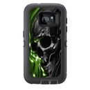 Skins Decals for Otterbox Defender Samsung Galaxy S7 Case / Dark Skull, Skeleto