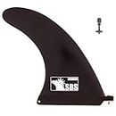 SBS 8" Longboard & SUP Single Fin - Free No Tool Fin Screw - 8 inch Center Fin for Surfboard & Paddleboard