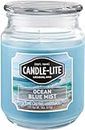 Candle-lite Scented Ocean Blue Mist Fragrance, One 18 oz. Single-Wick Aromatherapy Candle with 110 Hours of Burn Time, Light Color