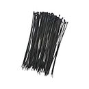 Electronic Spices Pack of 100 Heavy Duty Industrial Wire Black multifunction wrapping nylon 66 ties (BLACK)