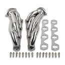 DEMOTOR PERFORMANCE Shorty Polished Stainless Steel Headers 1 5/8" for Ford Mustang 1979-1993 5.0L V8
