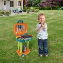 Hey! Play! Pretend Play BBQ Grill Toy Kitchen Set Plastic in Green/Orange | 27 H x 12.5 W x 10.25 D in | Wayfair M330048