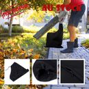 Black Zip Leaf Blower Vacuum Bag Replacement Leaves Garden Lawn Storage Bags AU