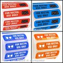 For Rectal Use Only  STICKERS.  Prank, Novelty, Funny.  20-100pcs. MULTI COLOURS