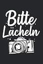Fotograf Bitte Lächeln Fotografie Kamera Foto Fotografen: 6x9 Notizbuch