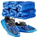 MAQIHAN 60 Pack (30 Pairs) Shoe Covers - Boot Covers Plastic Shoe Covers for Both Men and Women Disposable Waterproof Shoe Covers Fits All Sizes of Shoes for Hospital House Cleaning or Travel