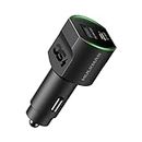 HULKMAN CC65 PD 65W USB-C Car Charger Super Fast Charge Type-C Cigarette Lighter Adapter for iPhone, Samsung, Laptop, and HULKMAN Alpha Jump Staters, etc