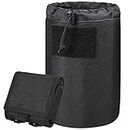 ACETAC Mega Roll Up Pouch Dump Pouch Drawstring Magazine Tactical Utility Pouch, MOLLE System Compatible & Belt Access, Fits Up to 10 30-Round 5.56 PMAGS, and 100+ Mini Shell. (Black)