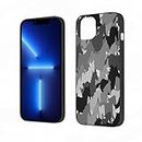Protective Phone Bumper Compatible Cover for iPhone 13 14 6.1 inch - Anti-Scratch TPU Case withMustang Herd Galloping Togethe Beautiful Prints - Eco-friendly Materials - Dustproof and Easy to Clean