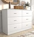 Hexagon Furnitures Engineered Wood Chest Of Drawers (White Color),Matte