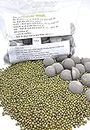 Jivaat Para 50 half balls For Preserving and Protecting Dal, Rice, Grains and Other Dry Food Items etc - (Pack of 1)